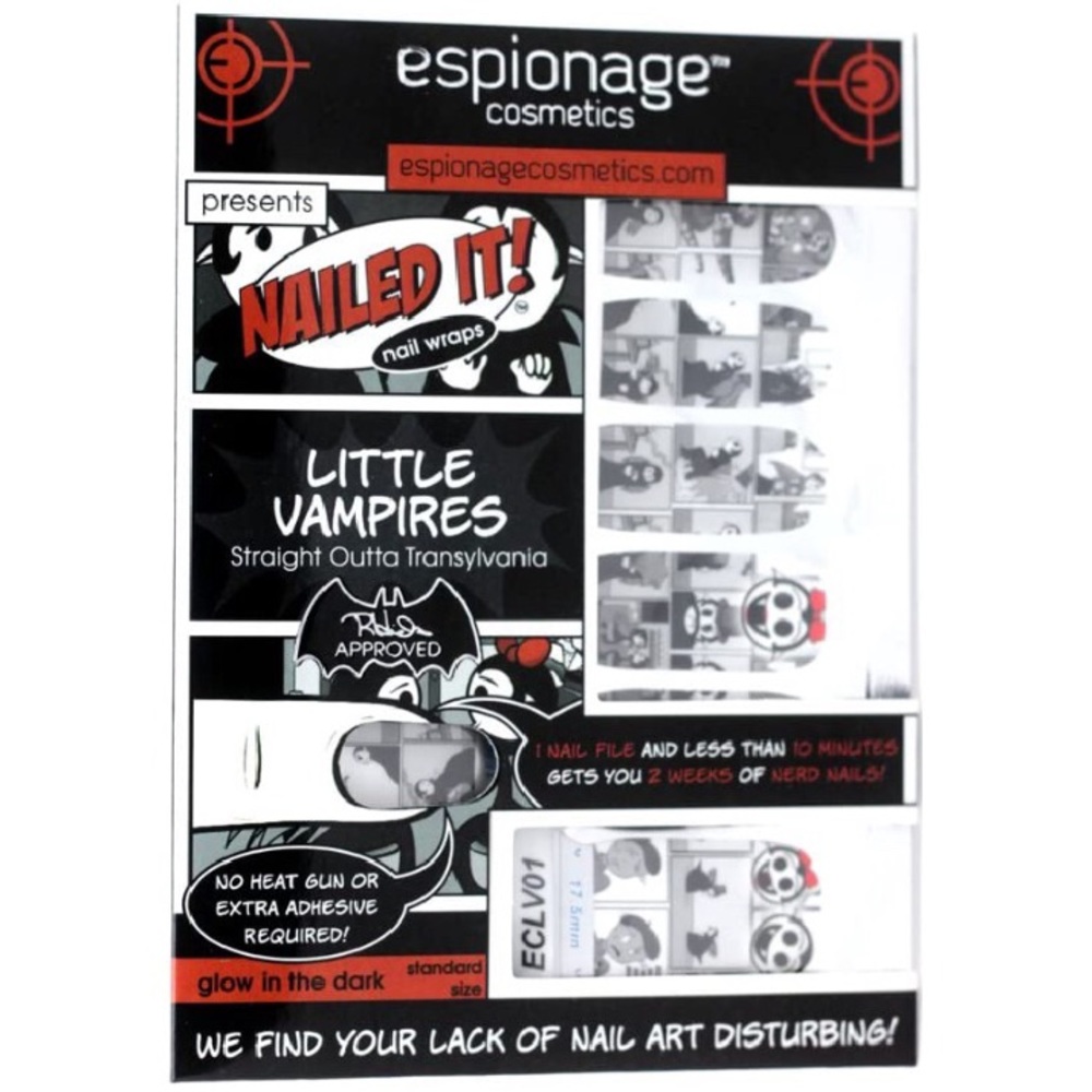Espionage Cosmetics - Little Vampires Nail Wraps